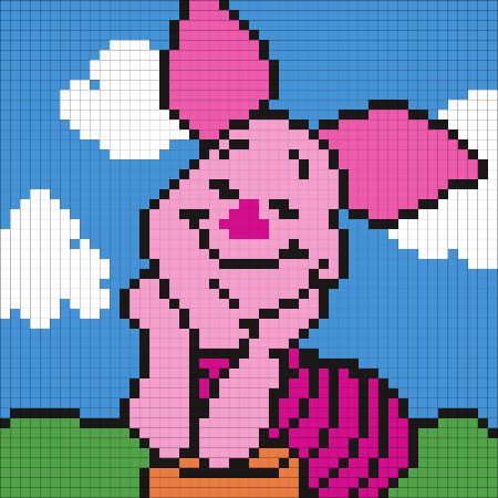 Outdoor Perler Bead Piglet