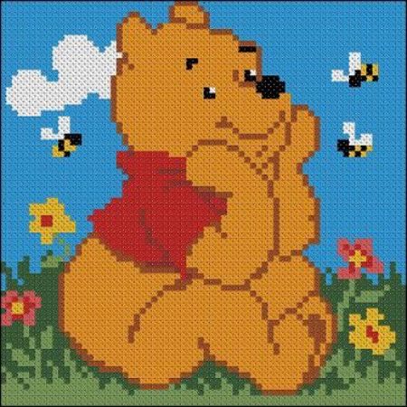 Outdoor Winnie the Pooh Perler Bead Pattern