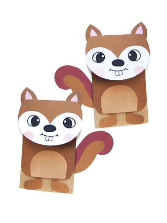 Paper Bag Squirrel Craft
