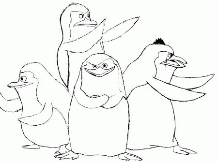 Penguins of Madagascar Sketch