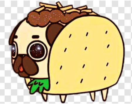 Pug Taco Drawing