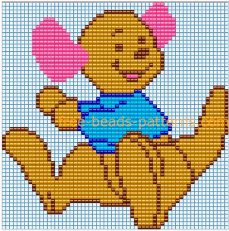 Roo Kangaroo Perler Bead Pattern