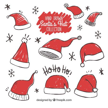 Santa's Hat Sketches