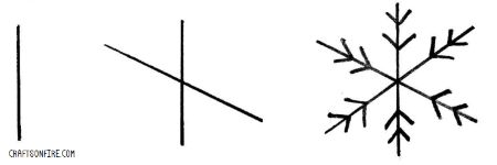 Simple Snowflake Drawing Tutorial