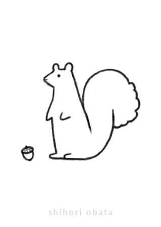 Squirrel Line Drawing Vector Art Icons and Graphics for Free Download