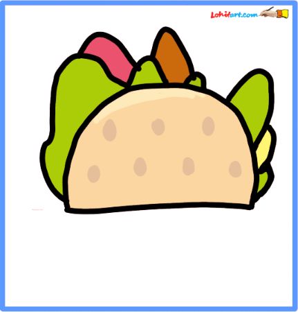 Simple Taco Drawing