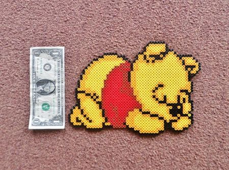 Sleeping Baby Pooh Perler Beads