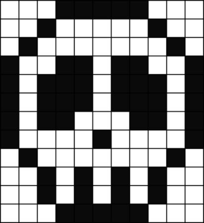 Small Skull Perler Bead Pattern