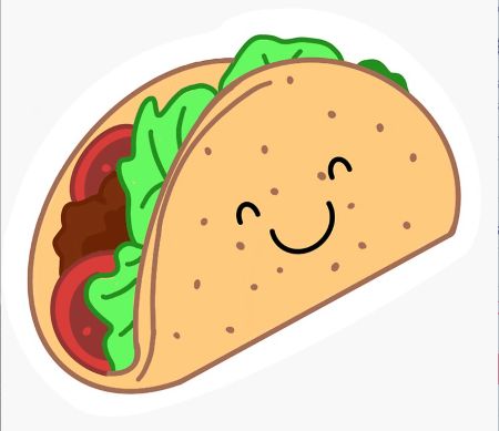 Smiling Taco Drawing