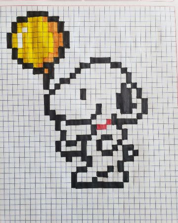 Snoopy with a Balloon Pattern