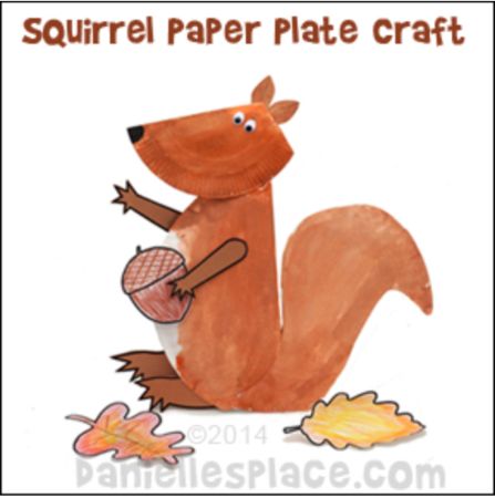 Squirrel Paper Plate Craft