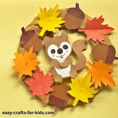 Squirrel Wreath Craft