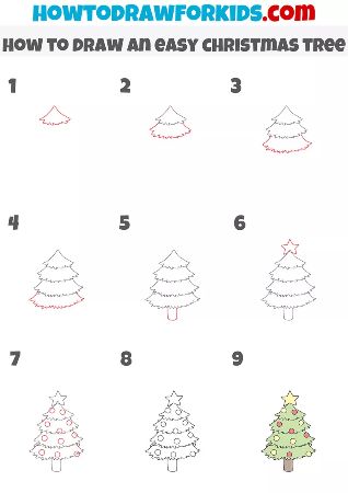 26 Easy Christmas Drawings for a Merry Xmas - Cool Kids Crafts