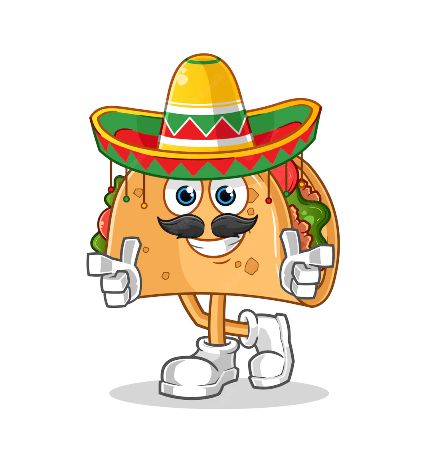 Taco with a Sombrero Sketch