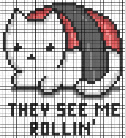 "They See Me Rollin'" Sushi Pattern