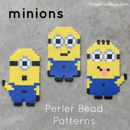 25 Minion Perler Bead Patterns to Impress Gru - Cool Kids Crafts