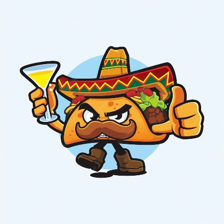 Tough Mr. Taco Illustration