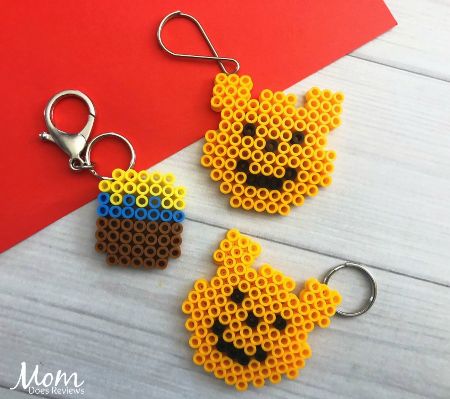 Winnie the Pooh Perler Bead Keychain