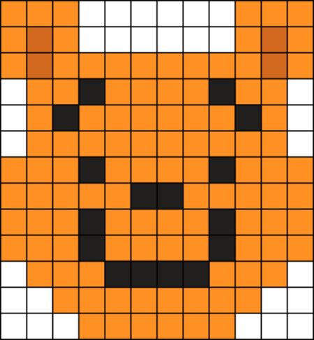 Winnie the Pooh Perler Bead Pattern