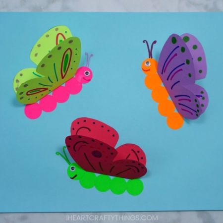 3D Paper Butterfly Craft
