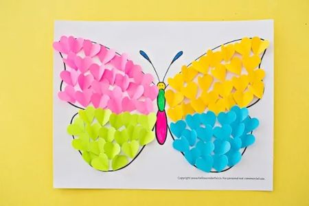 Butterfly Hearts Craft