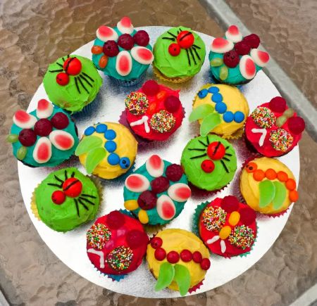 Butterfly and Insect Themed Cupcakes