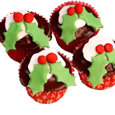 Christmas Pudding Cupcakes