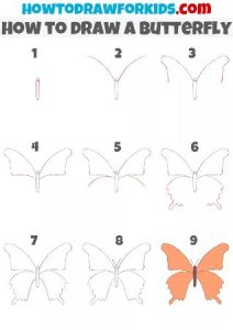 20 Cute and Easy Butterfly Drawings to Do - Cool Kids Crafts