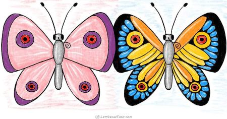 Easy Butterfly Drawing For Kids. Drawing For Kids love butterflies…, by  Drawing For Kids