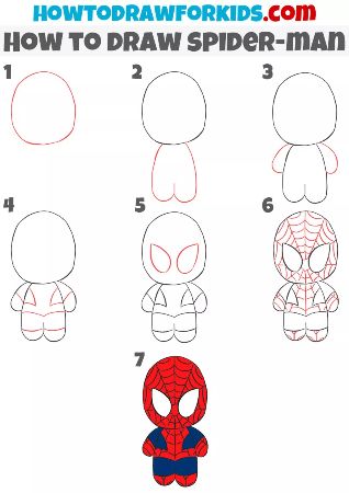 Cute Spiderman Drawing