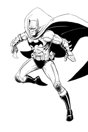 Easy How to Draw Batman Tutorial and Batman Coloring Page