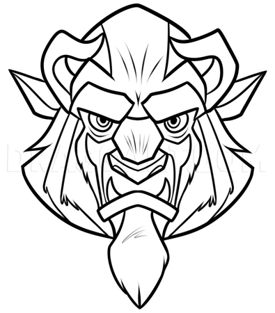 Beauty And The Beast Drawing Simple HD Png Download  Transparent Png  Image  PNGitem