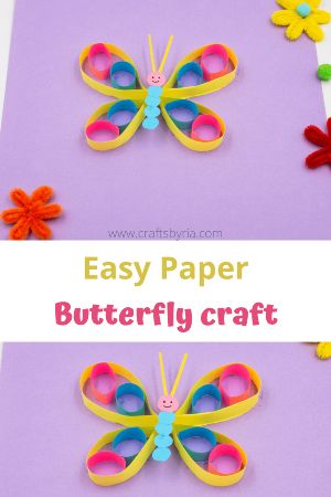 Easy Paper Butterfly Craft