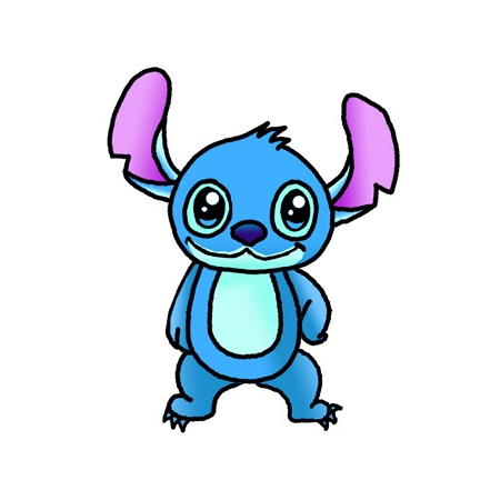 Dibujar Stitch Kawaii