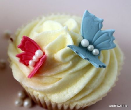 Fondant Butterfly Cupcake