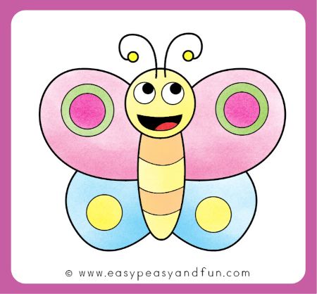 Coloring Pages | Easy Butterfly Coloring Page For Kids-omiya.com.vn