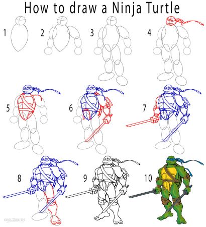 How to Draw a Ninja Turtle