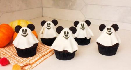 Mickey Mouse Ghost Cupcakes