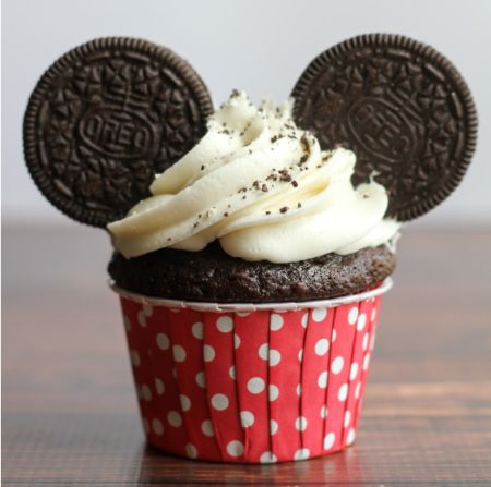 Oreo Mickey Mouse Cupcake