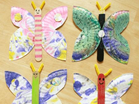 Paper Plate Butterfly Craft