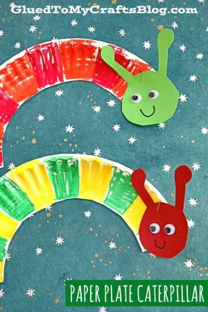 Paper Plate Caterpillar Craft