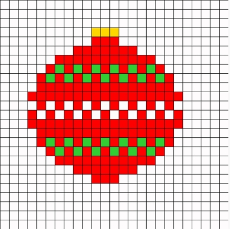 Christmas Perler Bead Ornaments - Craftulate