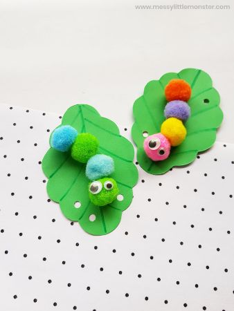 Pom Pom Caterpillar Craft