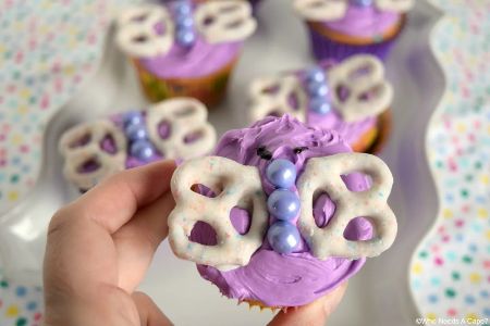 Purple Butterfly Cupcakes