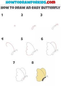 20 Cute and Easy Butterfly Drawings to Do - Cool Kids Crafts