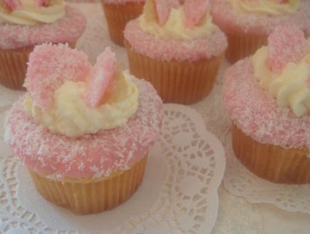 Baby Pink Butterfly Cupcakes