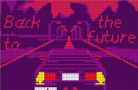 Back to the Future Car Pattern