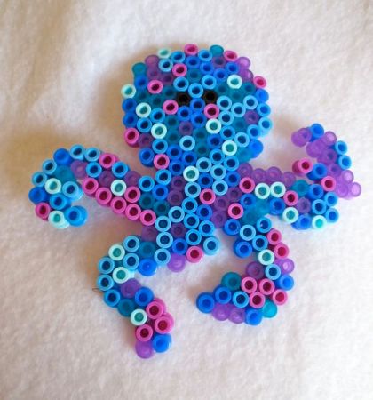Colorful Octopus Perler Beads