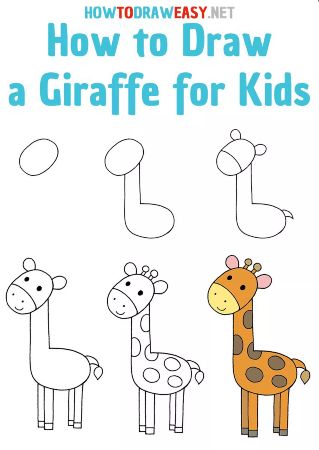 Sketch silhouette cartoon cute giraffe animal vector illustration. |  CanStock