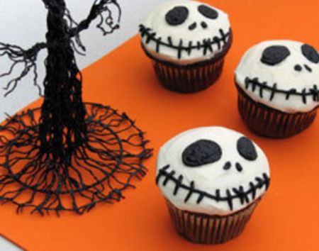 Cute Jack Skellington Cupcakes